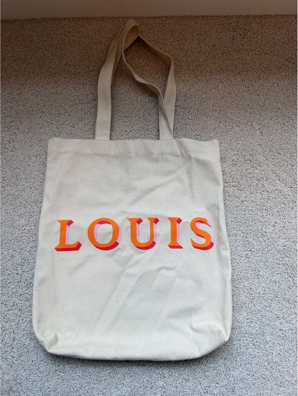 Louis 200 Canvas Tote Bag Graphic Book Shopping Beach Reusable Bag